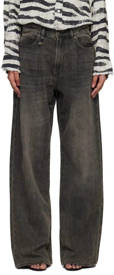 R13 Gray Damon Jeans In Black