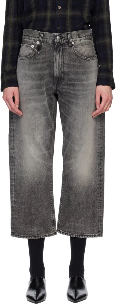 R13 Gray X-boyfriend Jeans