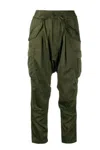 R13 HAREM CARGO JOGGER PANT IN ARMY GREEN