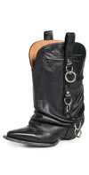 R13 Harness Low Rider Boot In Black With Harness