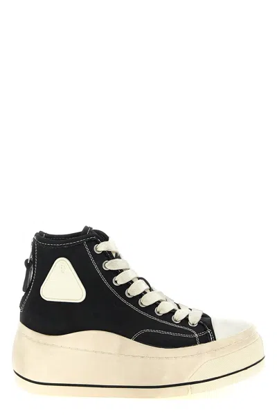 R13 'hi Top' Sneakers In Black