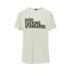 R13 'high Fucking Standards' Print T-shirt In White