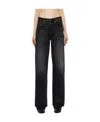 R13 High-rise Wide-leg Jeans In Black