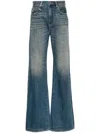 R13 High-rise Wide-leg Jeans In Blue