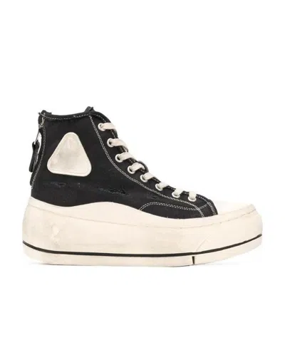 R13 Flatform High-top Sneakers In Multi
