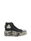 R13 Kurt Platform High Top Sneaker In Black