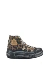 R13 Kurt High Top Sneaker In Brown Leopard