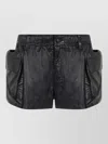 R13 Lethestanether Mini Cargo Shorts In Black