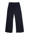 R13 High-waist Wide-leg Trousers In Black