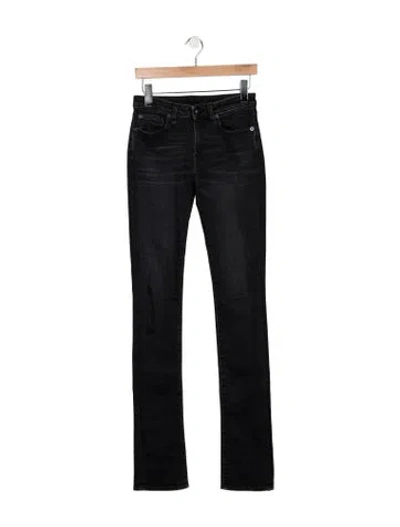 Pre-owned R13 High-rise Flared Jeans In Black