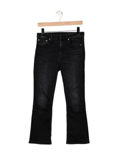 Pre-owned R13 High-rise Flared Jeans In Black
