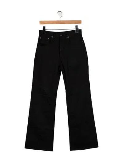 Pre-owned R13 High-rise Flared Jeans In Black