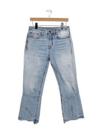 Pre-owned R13 High-rise Flared Jeans In Blue