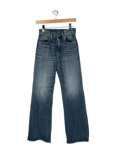 Pre-owned R13 High-rise Flared Jeans In Blue
