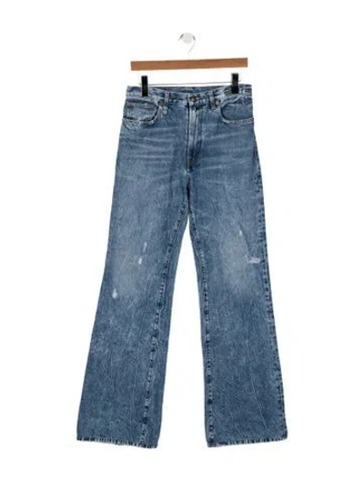 Pre-owned R13 High-rise Flared Jeans In Blue