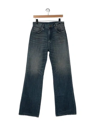 Pre-owned R13 High-rise Flared Jeans In Blue