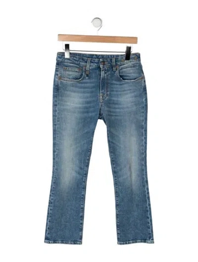 Pre-owned R13 High-rise Flared Jeans In Blue