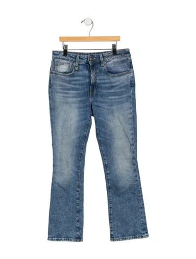 Pre-owned R13 High-rise Flared Jeans In Blue