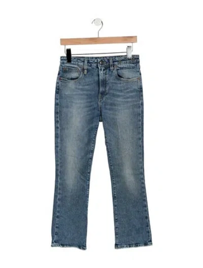 Pre-owned R13 High-rise Flared Jeans In Blue