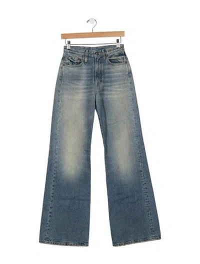 Pre-owned R13 High-rise Flared Jeans In Blue
