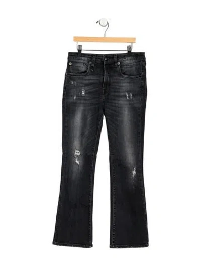 Pre-owned R13 High-rise Flared Jeans In Blue