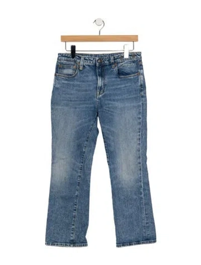 Pre-owned R13 High-rise Flared Jeans In Blue