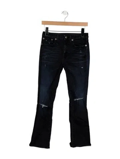 Pre-owned R13 High-rise Flared Jeans In Blue