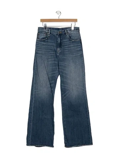Pre-owned R13 High-rise Flared Jeans In Blue
