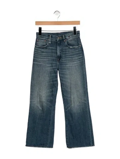 Pre-owned R13 High-rise Flared Jeans In Blue
