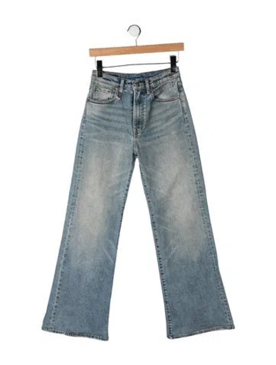 Pre-owned R13 High-rise Flared Jeans In Blue