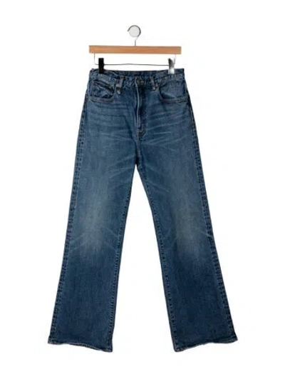 Pre-owned R13 High-rise Flared Jeans In Blue
