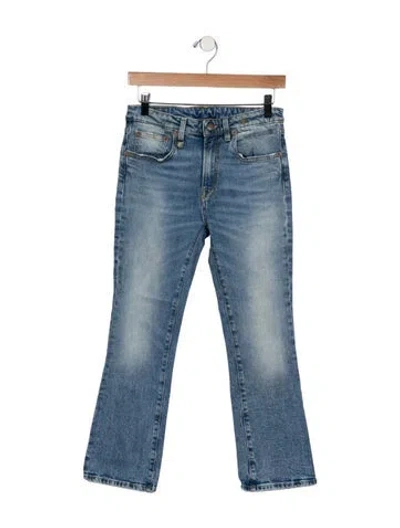 Pre-owned R13 High-rise Flared Jeans In Blue