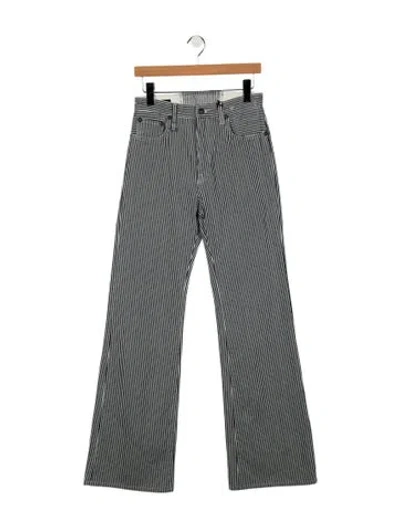 Pre-owned R13 High-rise Flared Jeans In Blue