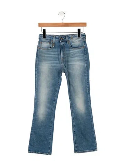 Pre-owned R13 High-rise Flared Jeans In Blue