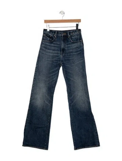 Pre-owned R13 High-rise Flared Jeans In Blue