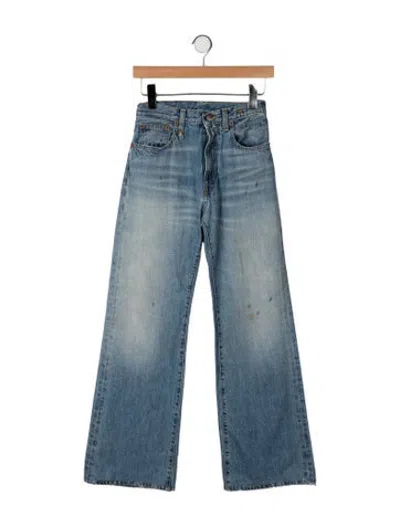 Pre-owned R13 High-rise Flared Jeans In Blue