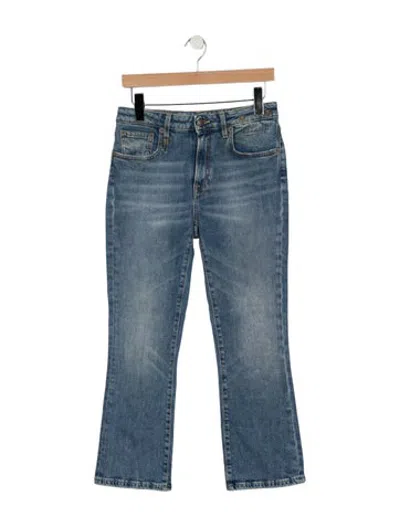 Pre-owned R13 High-rise Flared Jeans In Blue
