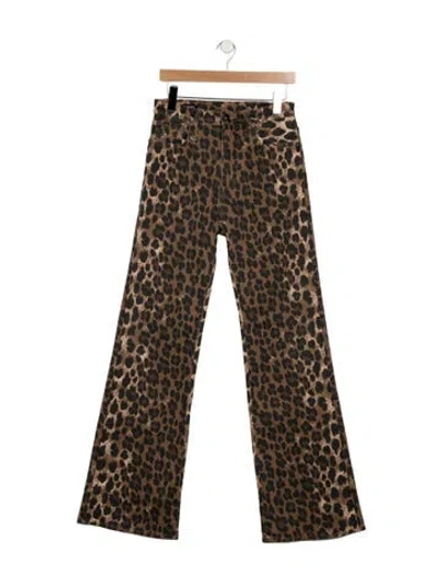 Pre-owned R13 High-rise Flared Jeans In Brown