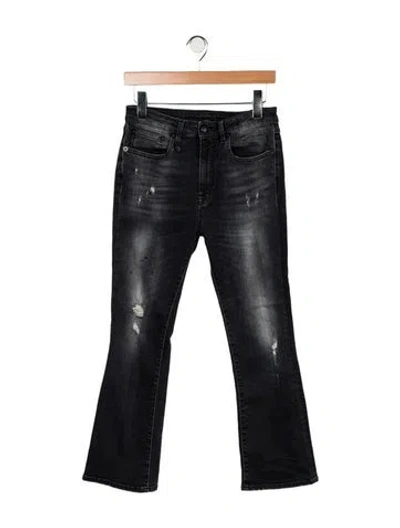 Pre-owned R13 High-rise Flared Jeans In Grey