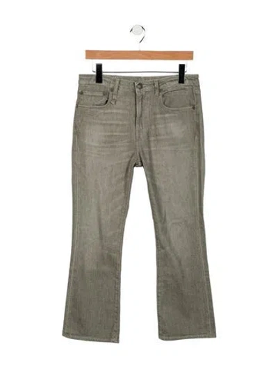 Pre-owned R13 High-rise Flared Jeans In Grey