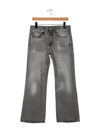 Pre-owned R13 High-rise Flared Jeans In Grey