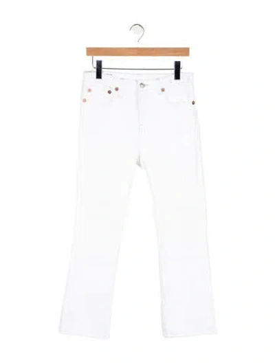 Pre-owned R13 High-rise Flared Jeans In White