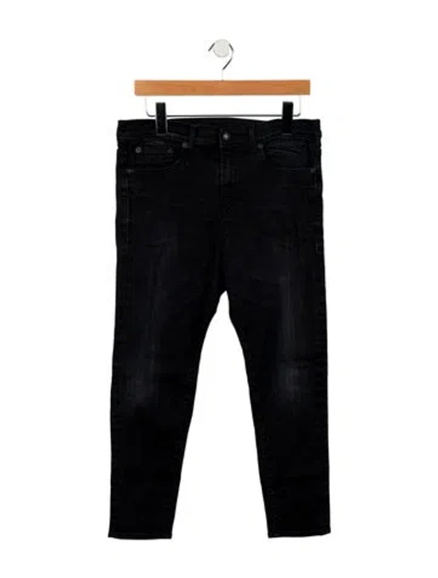 Pre-owned R13 High-rise Skinny Leg Jeans In Black