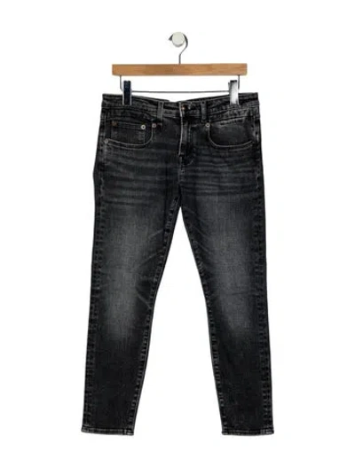 Pre-owned R13 High-rise Skinny Leg Jeans In Black