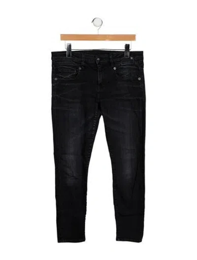Pre-owned R13 High-rise Skinny Leg Jeans In Black