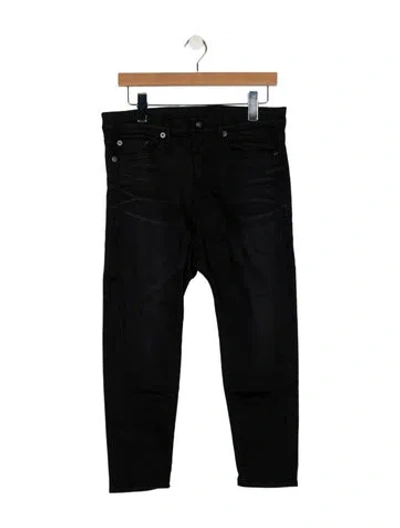 Pre-owned R13 High-rise Skinny Leg Jeans In Black