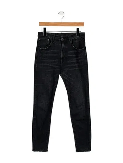 Pre-owned R13 High-rise Skinny Leg Jeans In Black