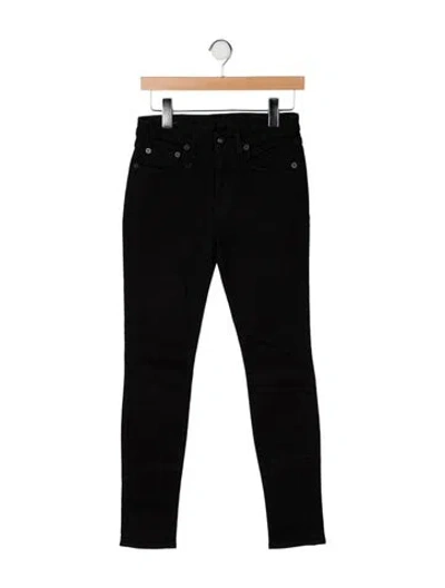 Pre-owned R13 High-rise Skinny Leg Jeans In Black