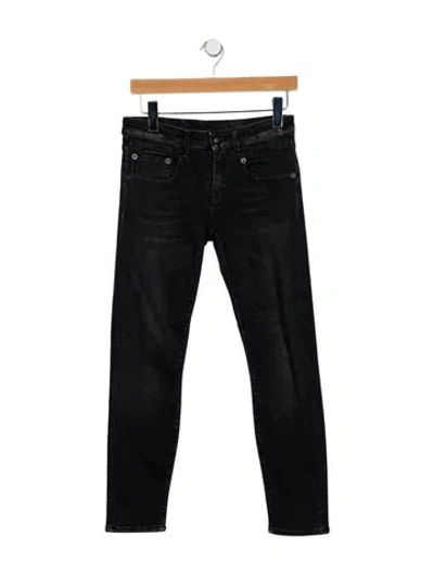 Pre-owned R13 High-rise Skinny Leg Jeans In Black