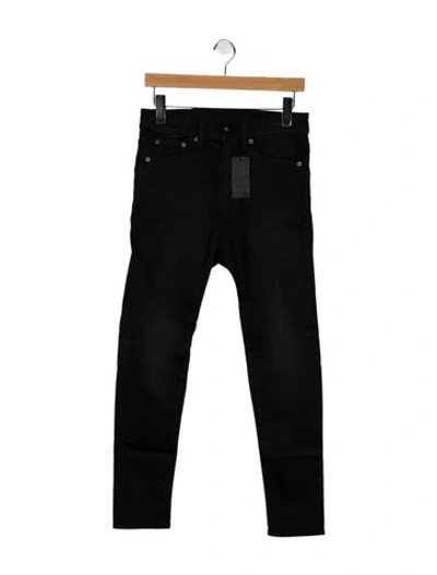 Pre-owned R13 High-rise Skinny Leg Jeans In Black